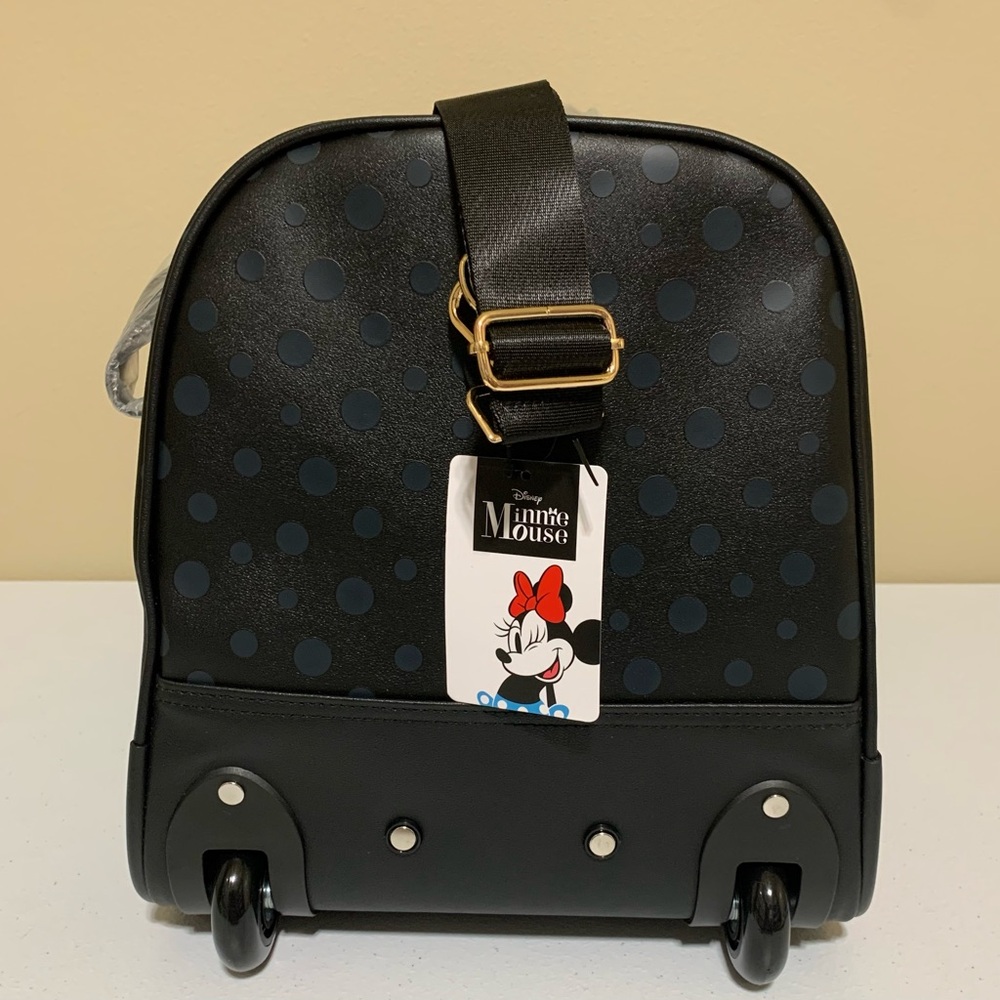 Disney Minnie Mouse Wheeled Duffle Carry-On Travel Bag-New - Picture 2 of 12
